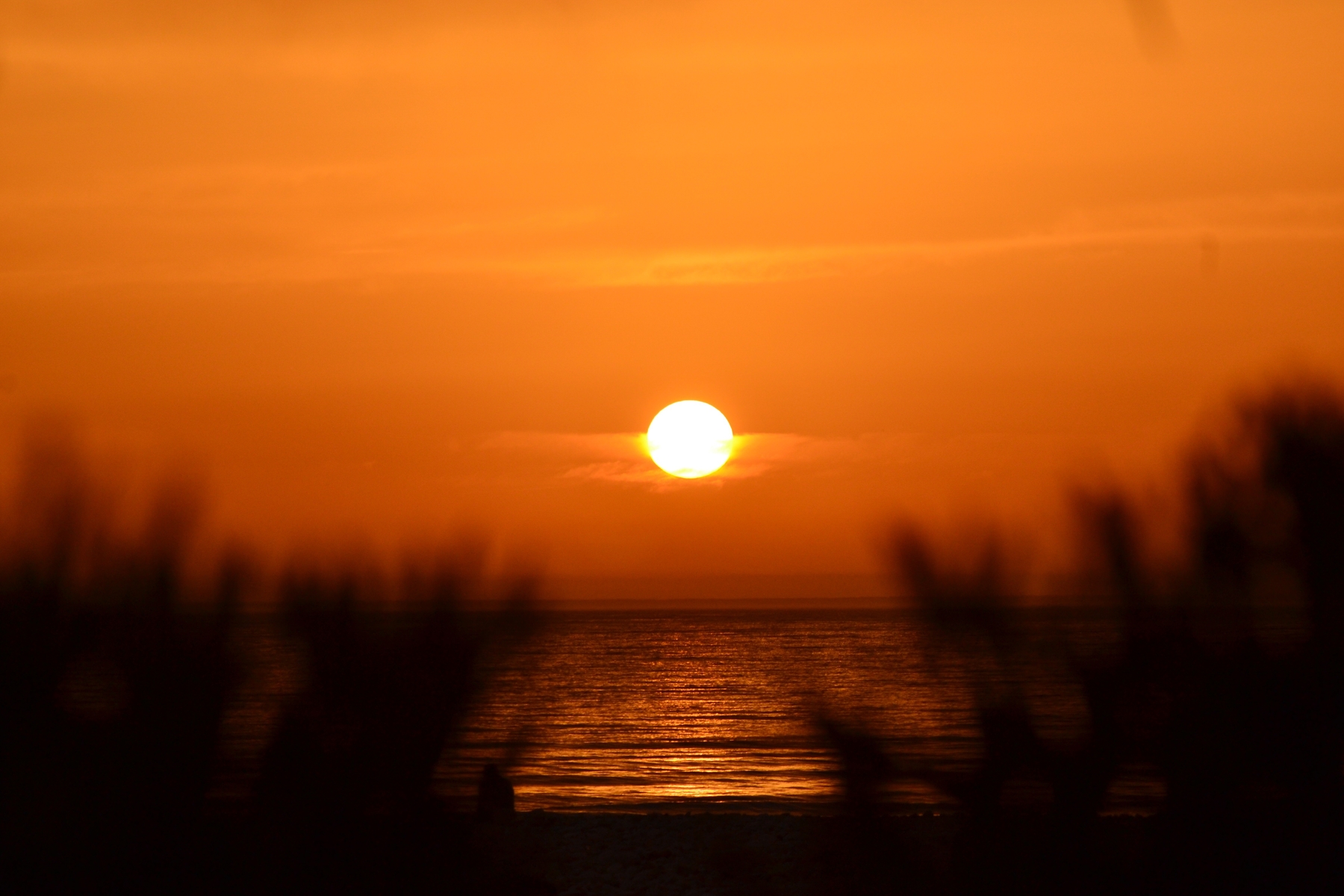 Puesta de sol en la playa